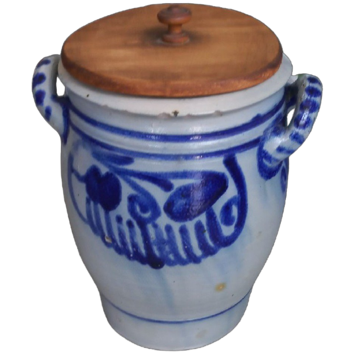 Keulse Pot Met Houten Deksel. image 1
