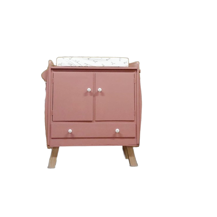 Vintage Commode Lynn Oud Roze Kleur image 1