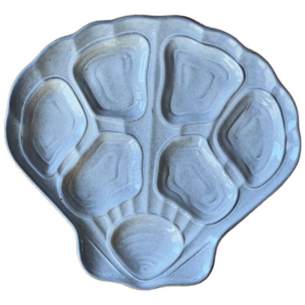 Rare 60S Vintage French Oyster Plates image 1