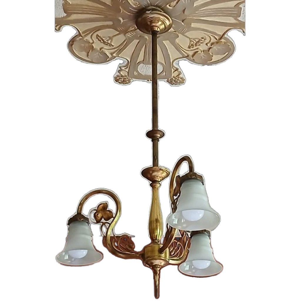 Art Nouveau Luchter image 1