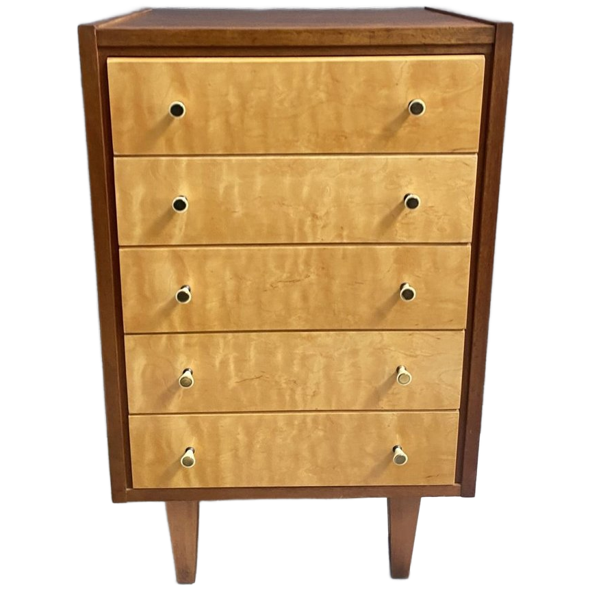Chest Of Drawers In 2-tone Wood 1960s image 1