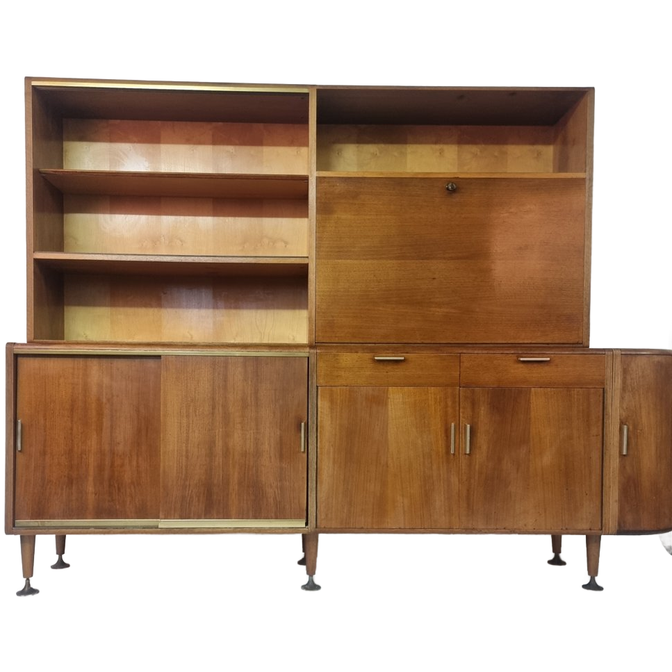 Mid-century Wandmeubel / Highboard / Dressoir – A.a. Patijn / Zijlstra – Jaren ’50 image 1