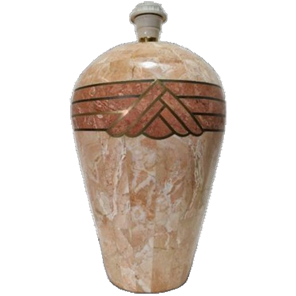 Roze Marmeren Mozaïek Lamp, 1980s image 1