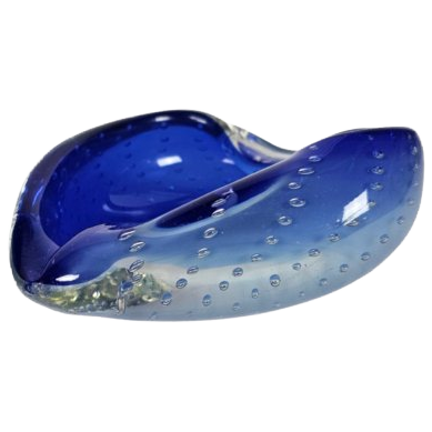 Murano - 'bullicante' - Asbak - Ingesloten Luchtbellen - Italie - 60's image 1