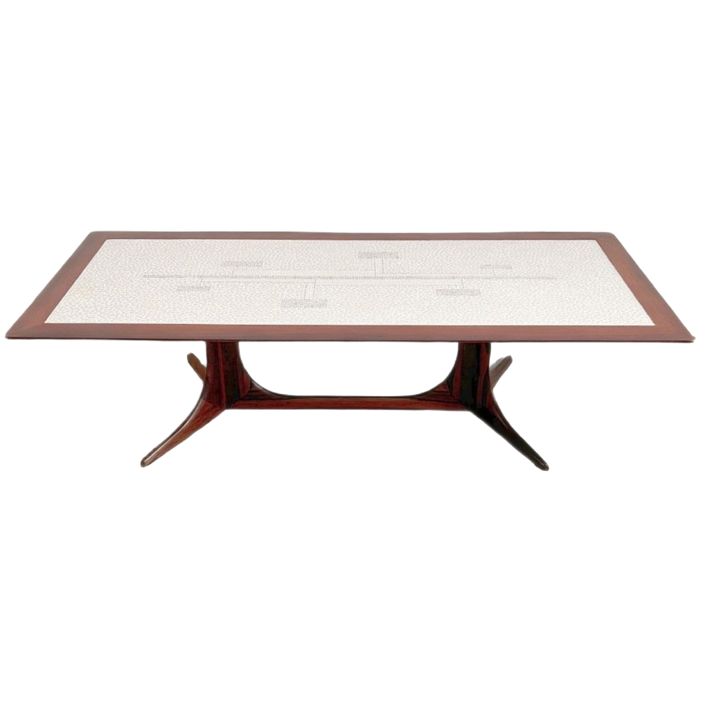 Mid-century Deens Design Salontafel Palissander 1960’s image 1
