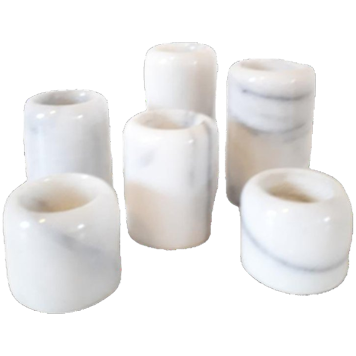 Vintage Kandelaars Van Marmer Waxinelicht Houders | Kerst image 1