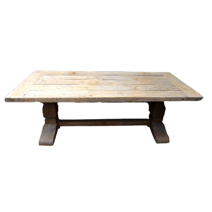 Prachtige Grote Eiken Klooster Tafel 240 Bij 100 Cm image 1