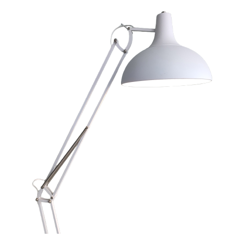 Vloerlamp Metaal Wit Retro image 1