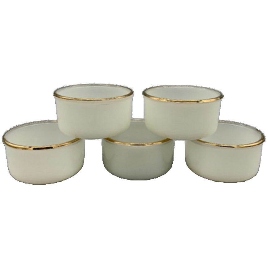 Set Arcopal Arlequin Cups Crème/goud 5 Stuks image 1