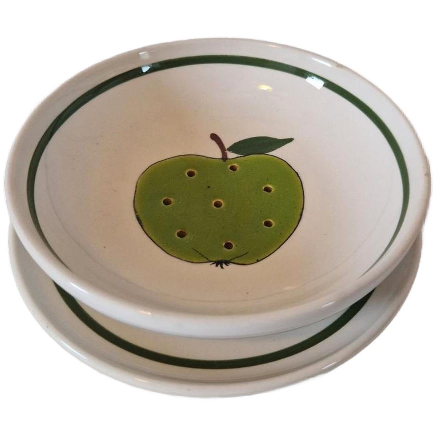 Vintage Fruittest Fruittes Appel Berry Schaal image 1