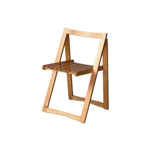 Jaren 70 Klapstoel Vintage Lattenstoel Retro Folding Chair image 1