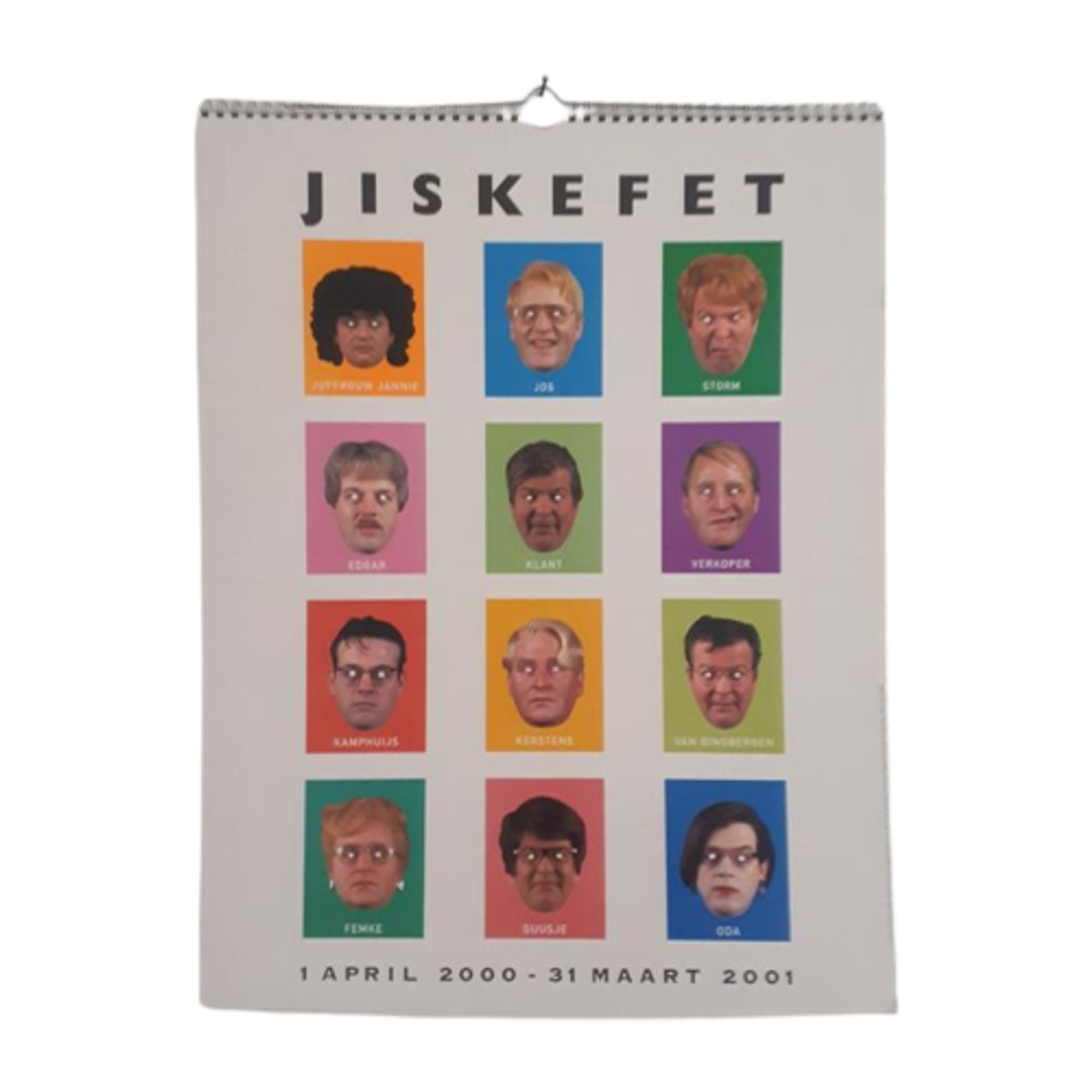 Jiskefet Kalender Met Maskers 2000 2001 image 1