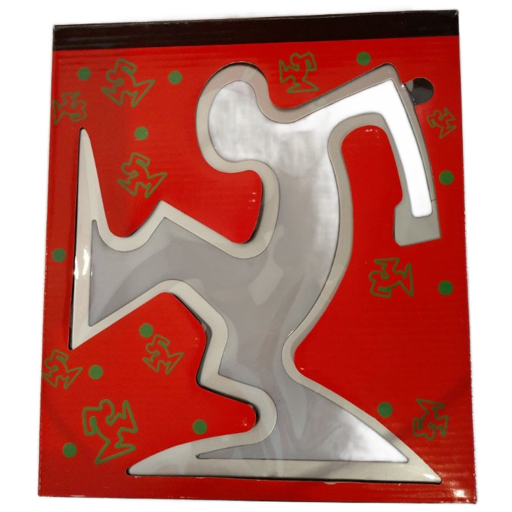 Keith Haring La Linea Lamp Osvaldo Cavandoli Zilver (nieuw In Originele Verpakking) image 1