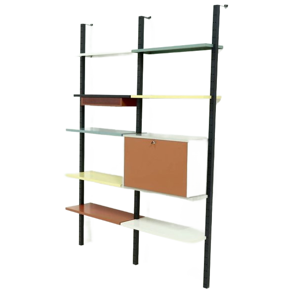Rare Modular Wall Unit By Coen De Vries For Devo 1950s image 1