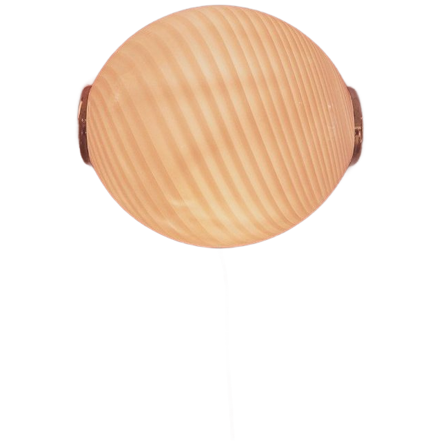 Oval Wall Or Ceiling Lamp Made Of Murano Glass image 1