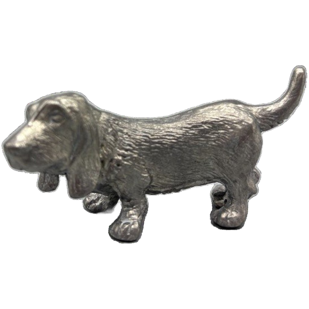 Basset Hound Miniatuur Verzilverd/zilver image 1