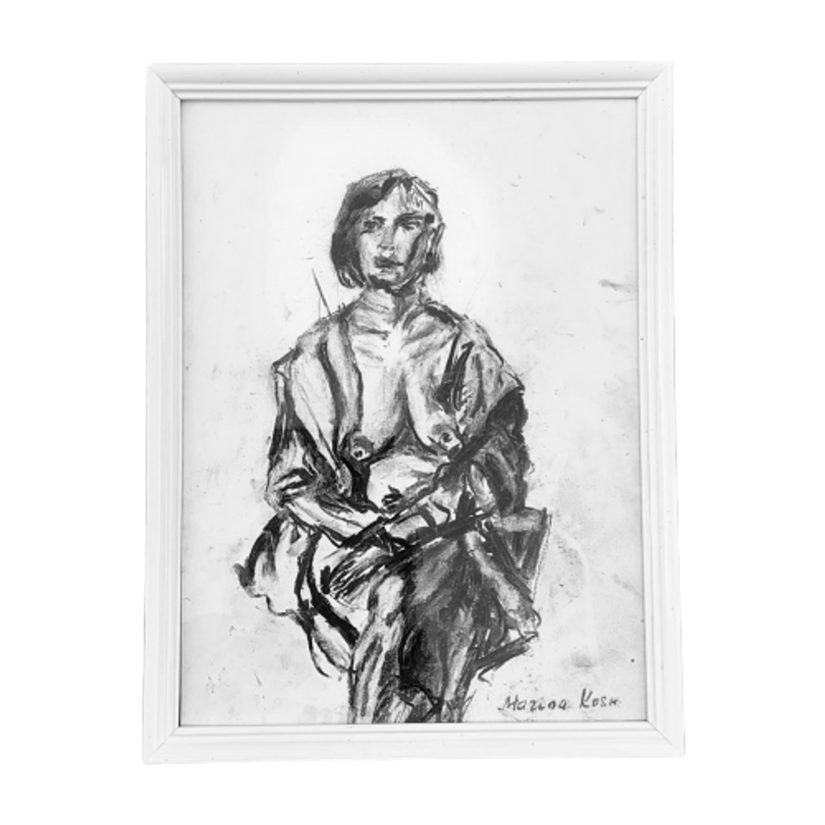 Origineel Houtskooltekening. image 1
