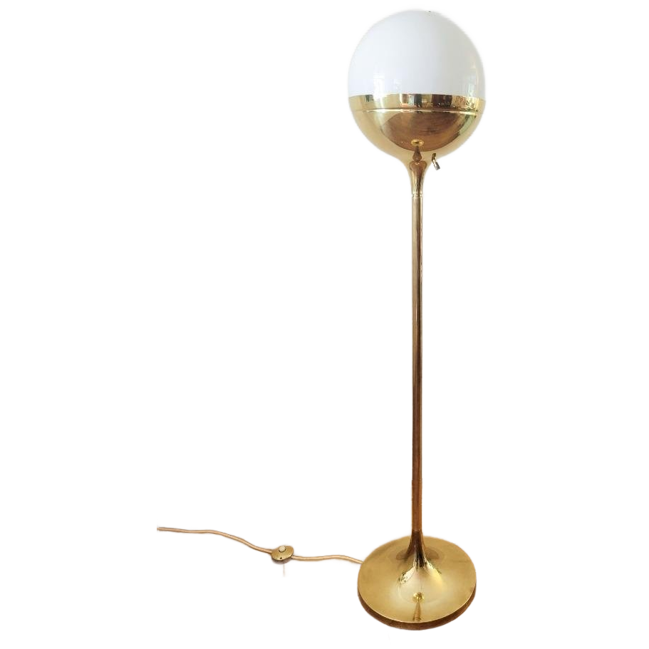 Messing Vloerlamp Van Vereinigte Werkstätten München image 1