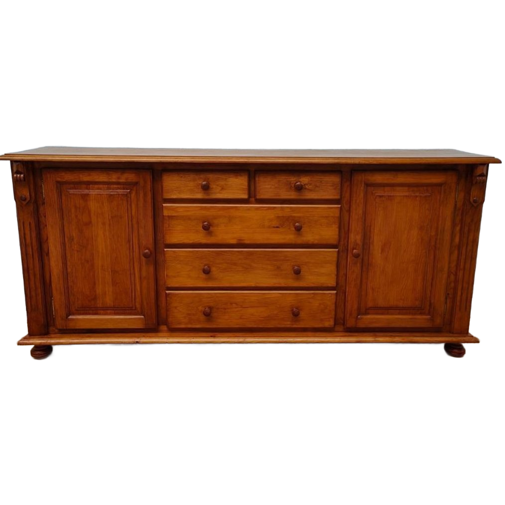 Vintage Landelijk Grenenhout Dressoir Buffetkast Ladekast image 1
