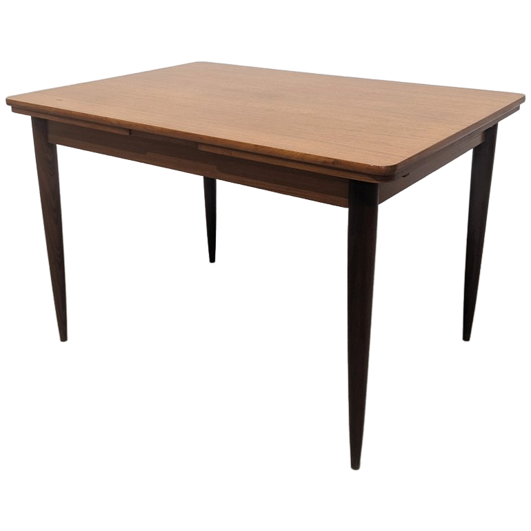 Vintage Scandinavian Dining Table With Extensions. image 1