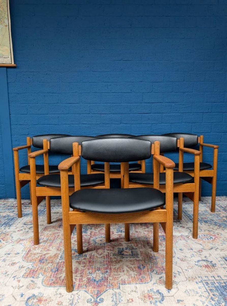 6x Deens Design Stoelen, Jørgen Bækmark, Fdb Møbler image 14
