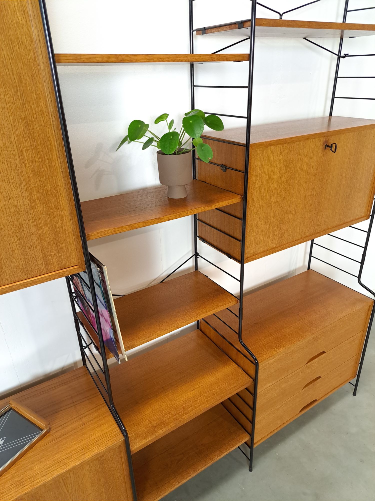 Design Whb Teak Modulair Lp Wandsysteem Vrijstaand image 12