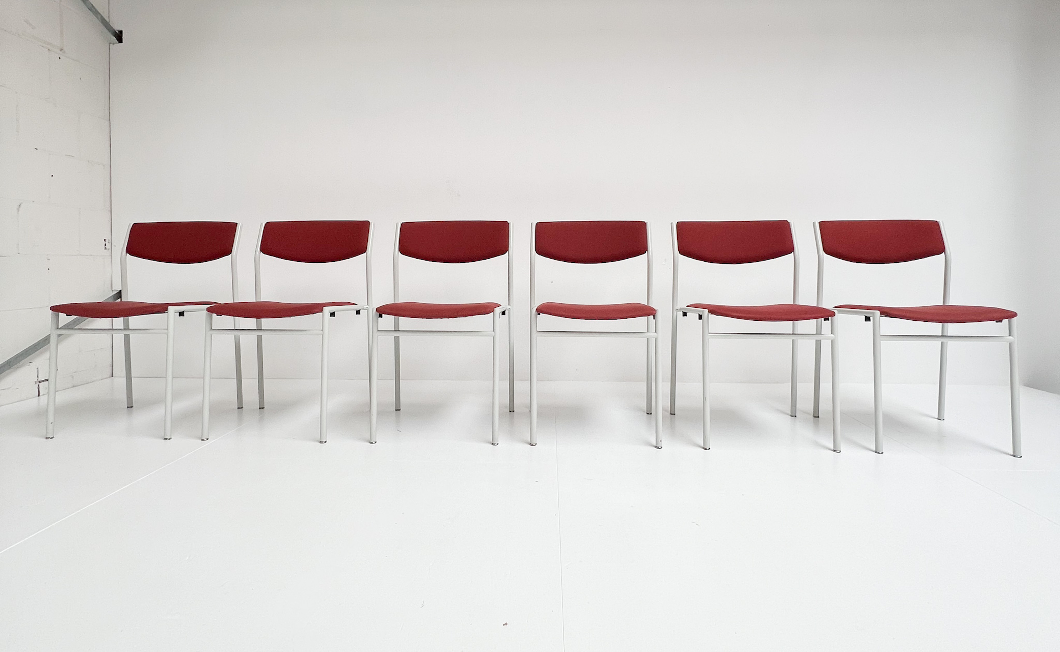 Set Van 6 Stapelbare Stoelen Van Gijs van der Sluis, 1970's image 2