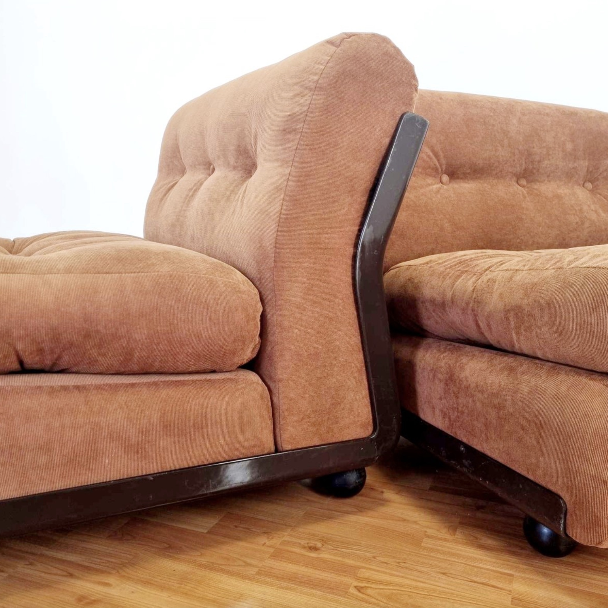 B&B Italia Modulaire bank Fluweel Brown bij Reliving