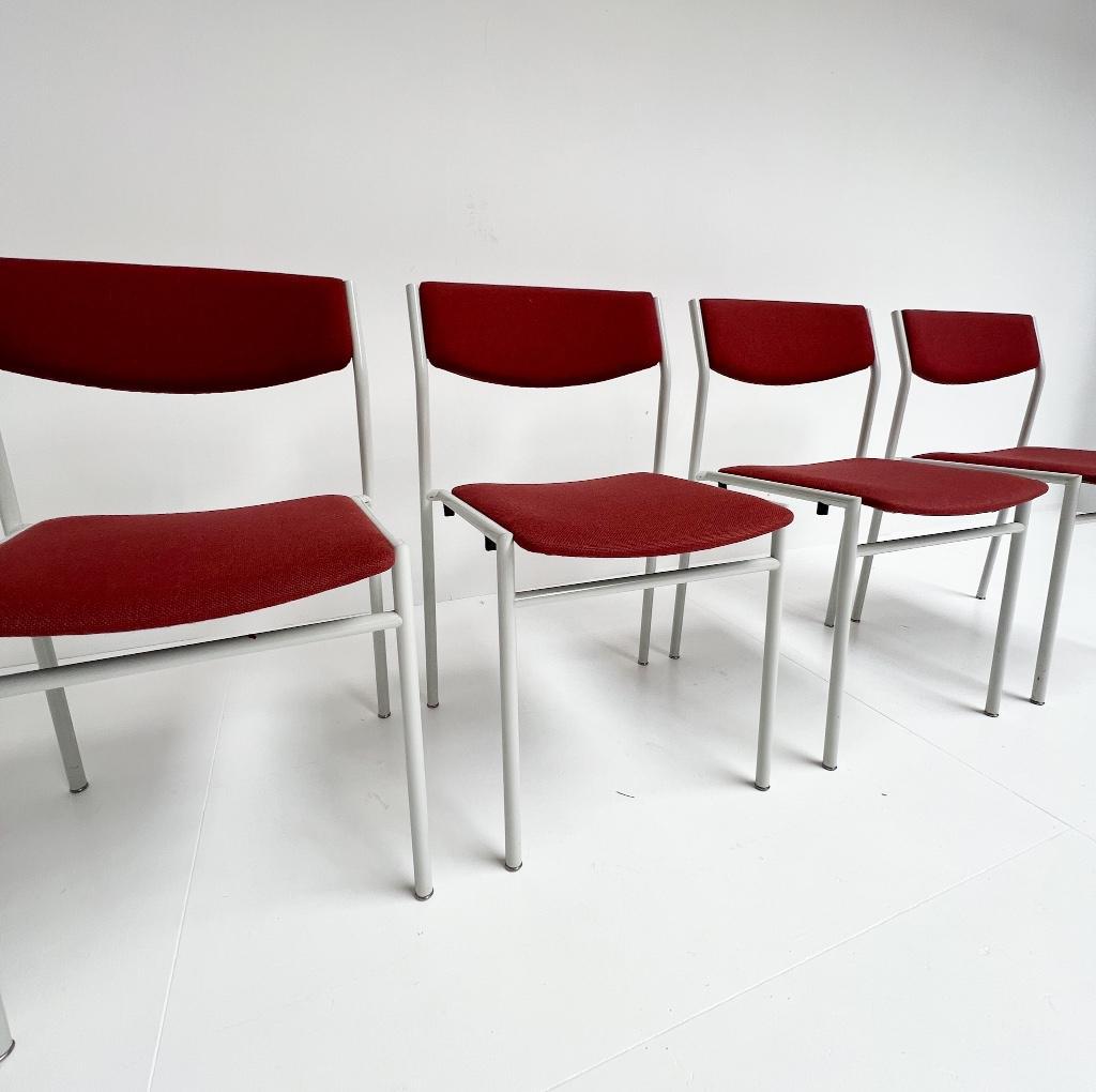 Set Van 4 Stapelbare Stoelen Van Gijs van der Sluis, 1970's image 3