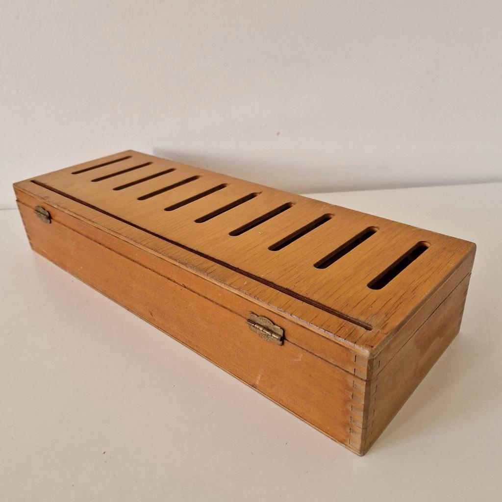 Spaarpot van hout, herbruikbare spaarpot, retro
