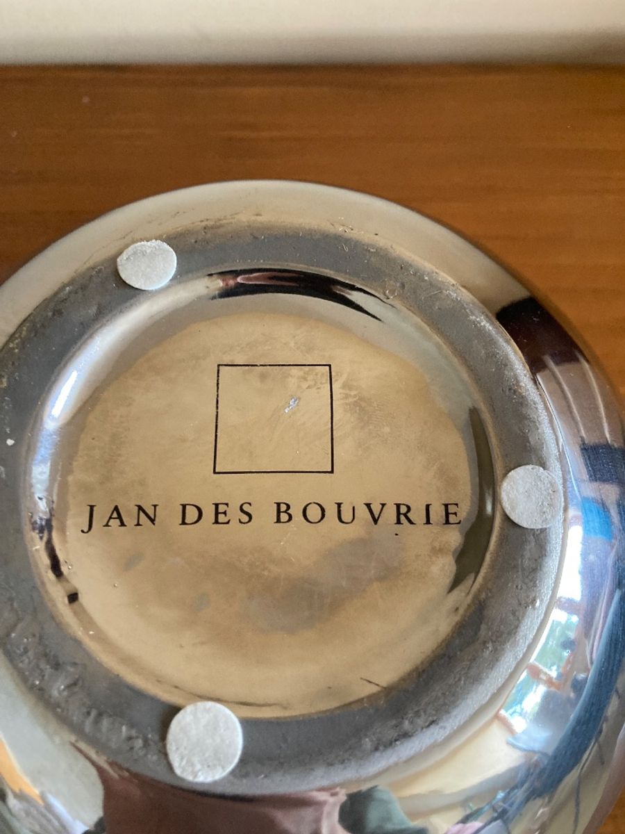 Vintage Zilverkleurige Bolvaas Van Jan Desbouvrie image 5
