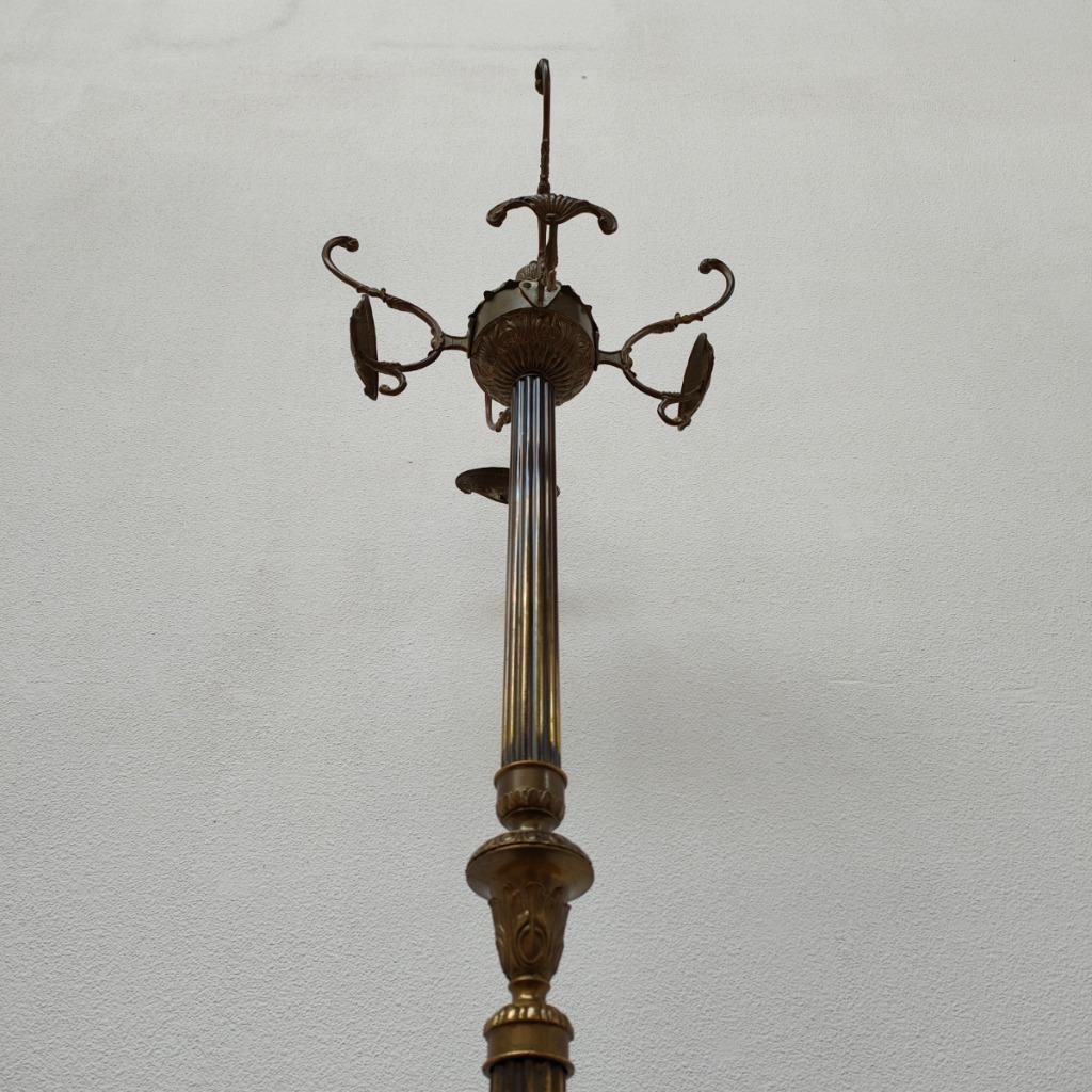 Goudkleurige Messing Kapstok, Hollywood Regency Hall Tree 5 image 12