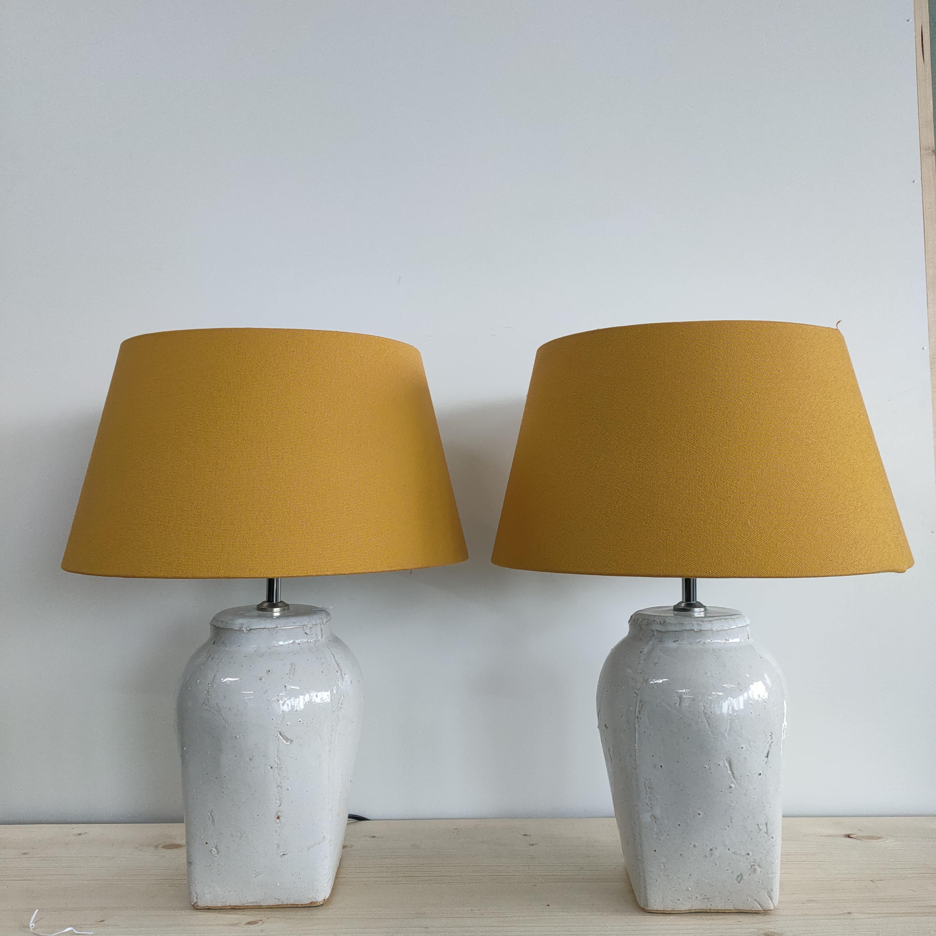 Tafellampen Light And Living "Hekla"" Keramiek Voet Met Gele Kap image 5