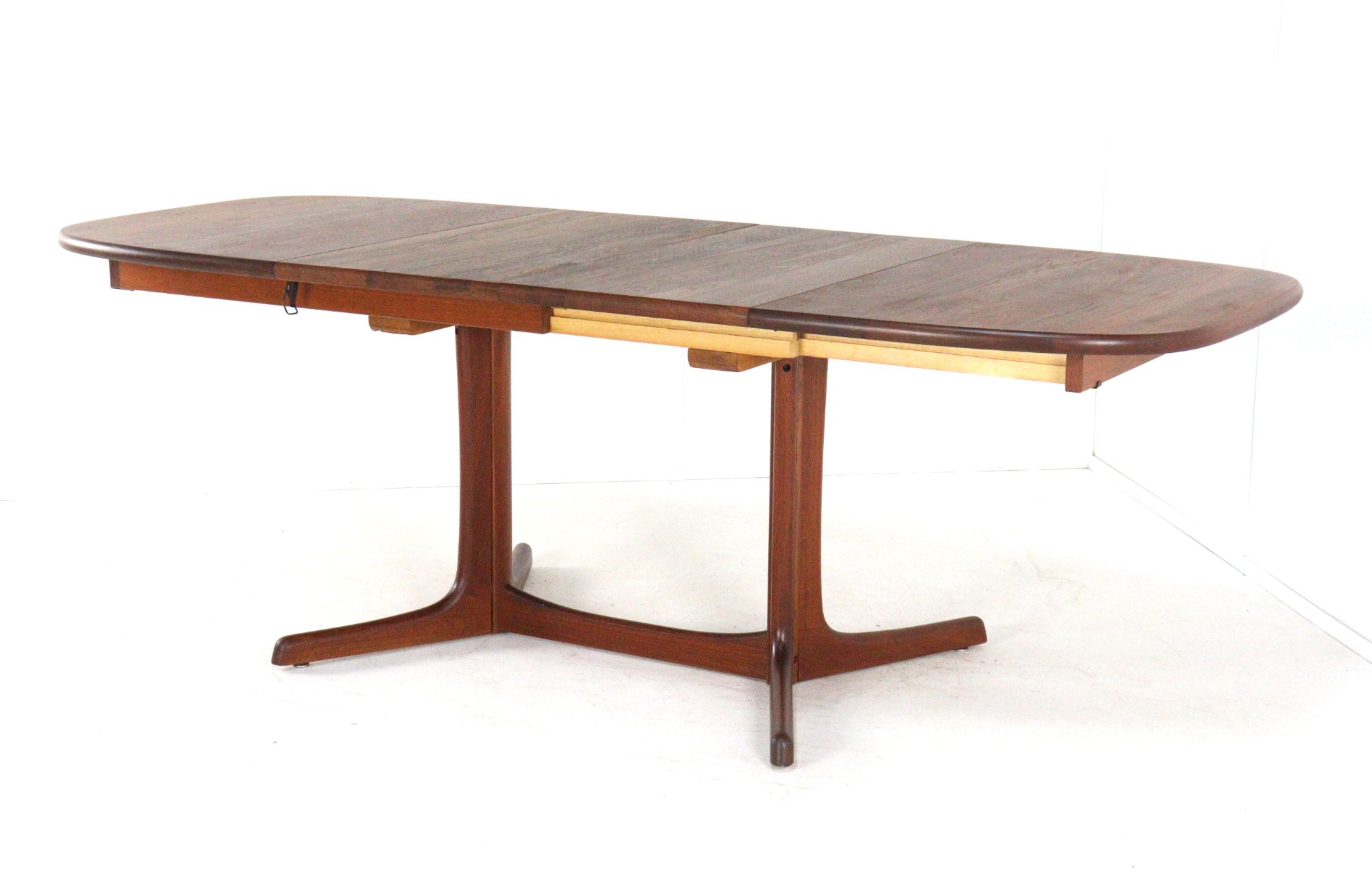 Ovalen 2x Verlengbare Eettafel Massief Teak Deens image 14
