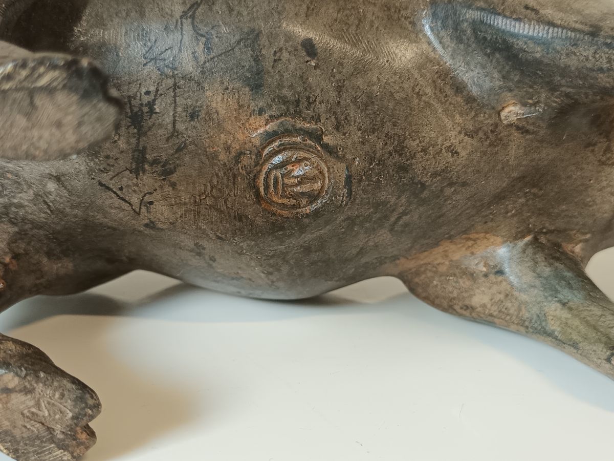 Bronzen Cochon Femelle Pierre Chenet image 8