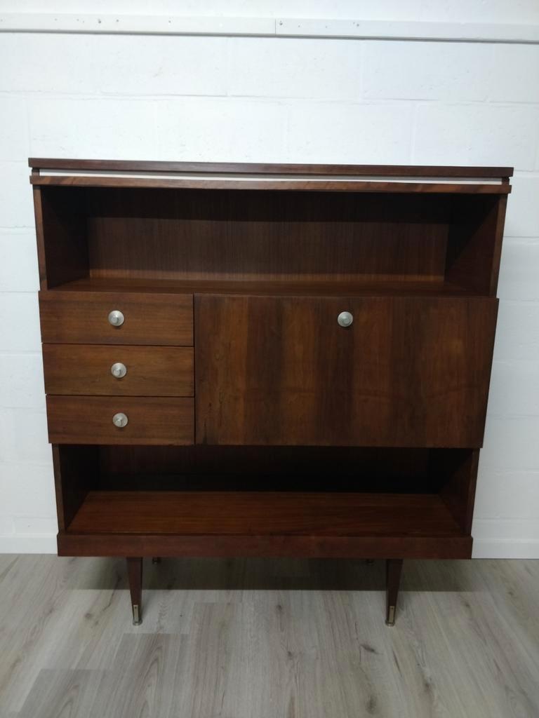 Vintage Midcentury Wandkast | Barkast | Highboard Retro image 8