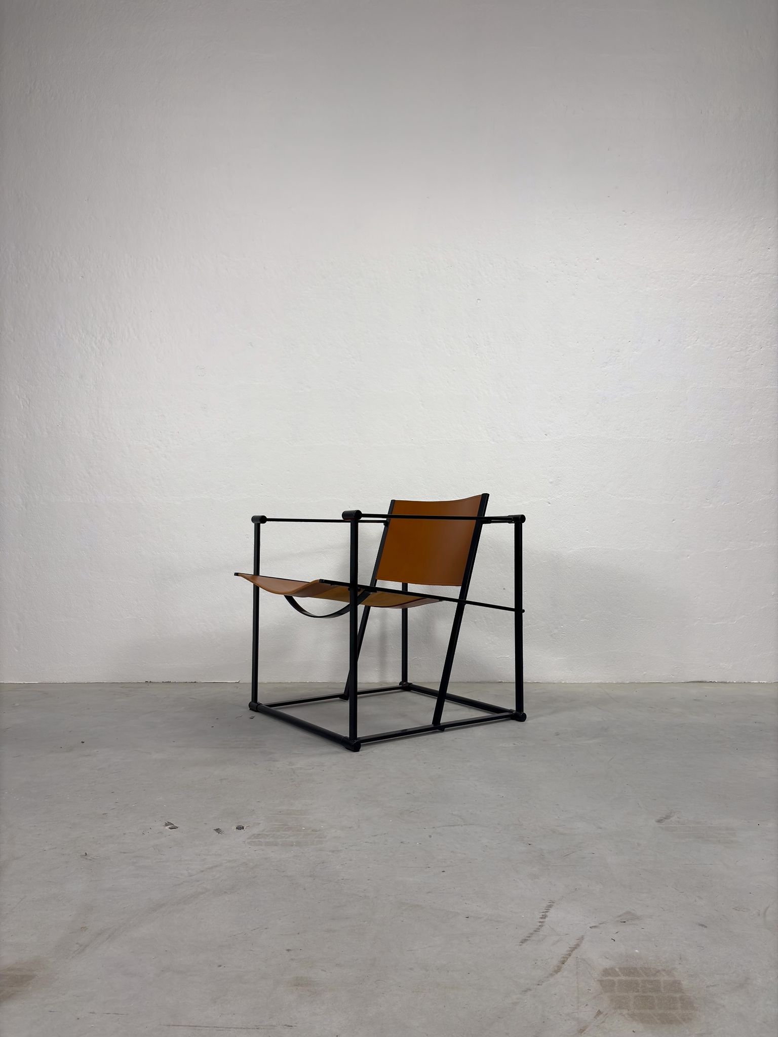 Vintage Pastoe Fm60 Fauteuil Cognac Tuigleer image 2