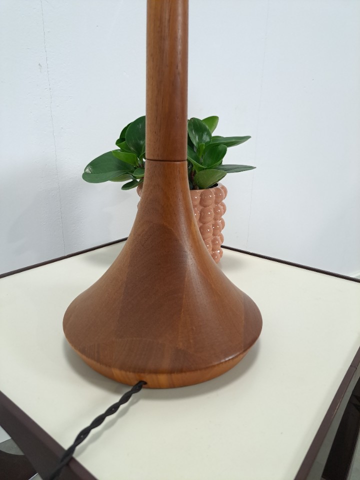 Teak Houten Lampenvoet Vintage image 5