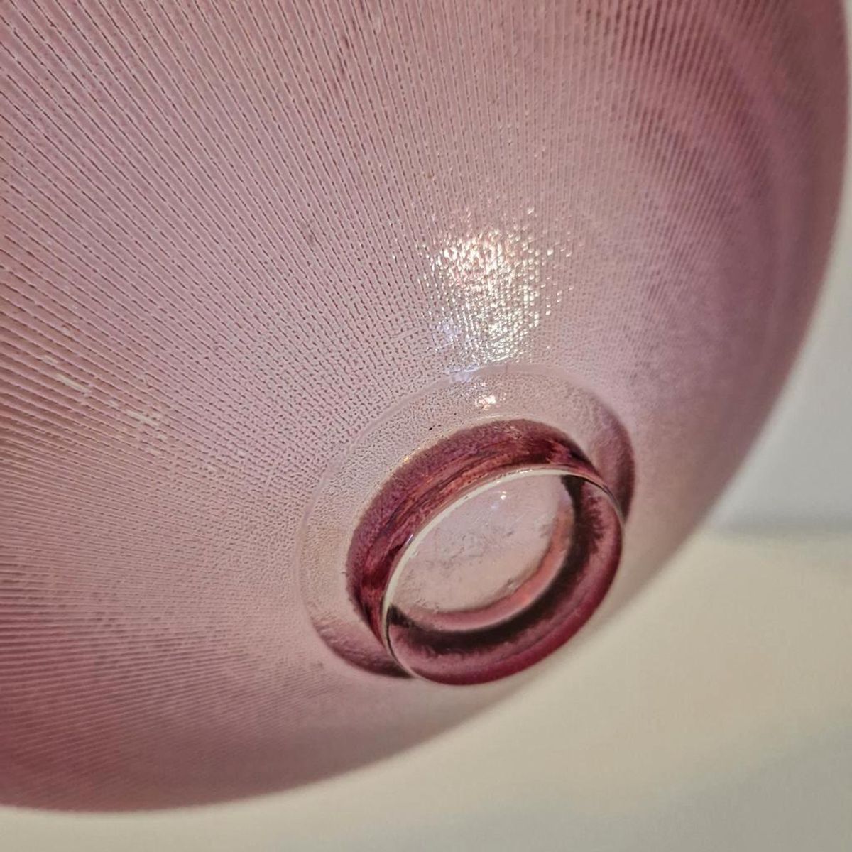 Vintage Persglas Schaal Paarse Glazen Schaal image 4