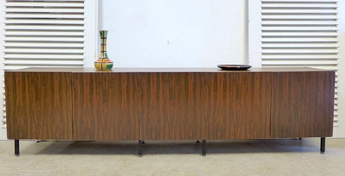 Prachtige Vintage Palissander Lowboard Dressoir 249 Cm image 7