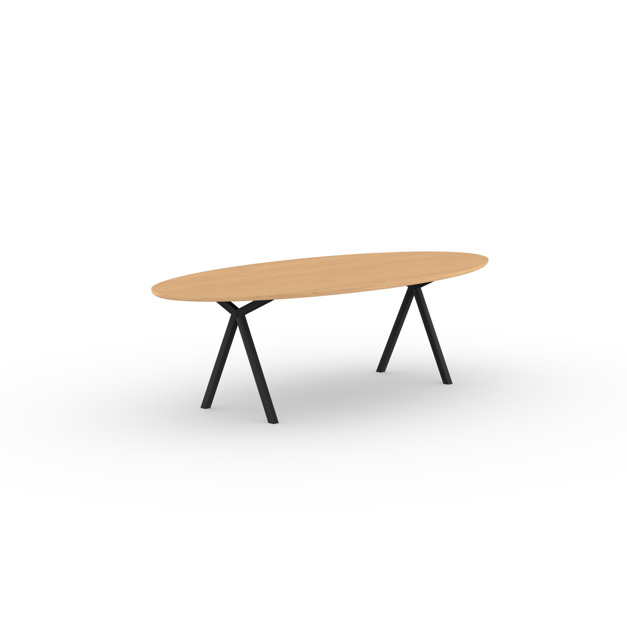 Studio Henk Eettafel Slim X Type Hardwax Olie Naturel, Ovaal image 2