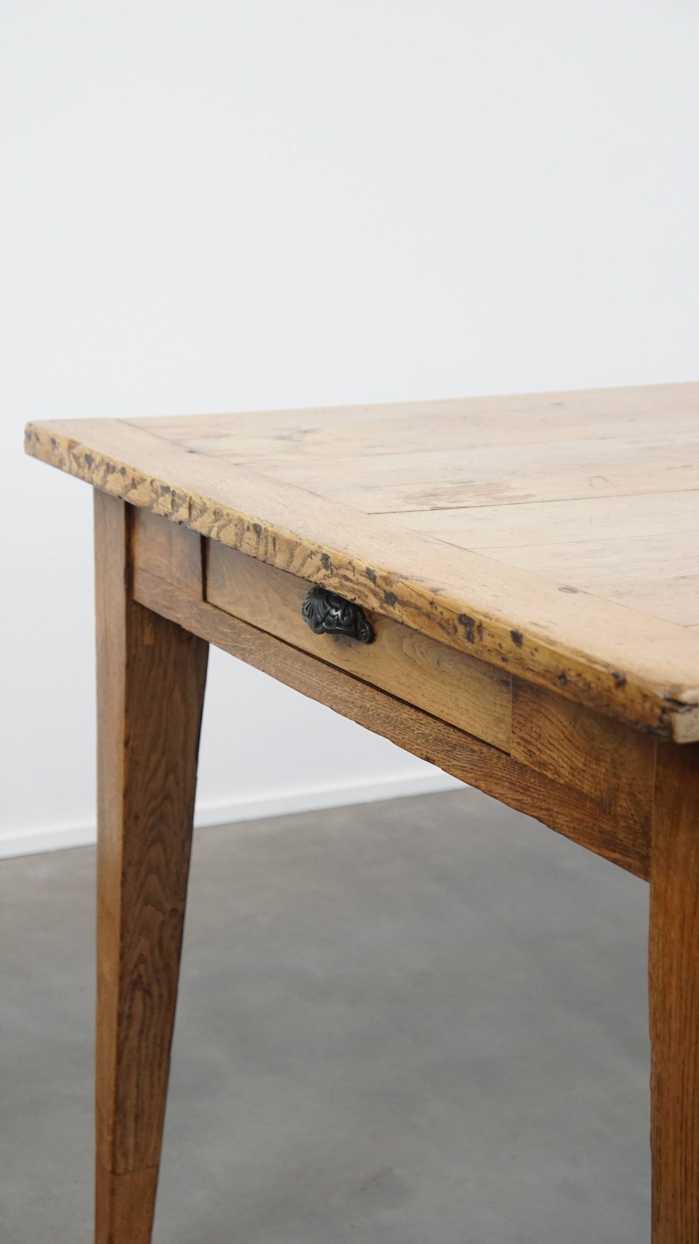 Zeer Grote En Karaktervolle Antieke Eikenhouten Xxl Eettafel Voor 8 Tot 10 Personen image 11