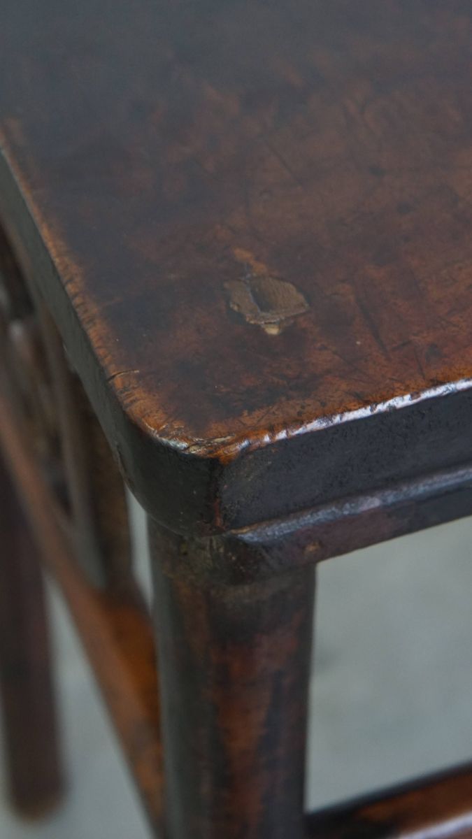 Antieke Chinese Side Table/ Altaar Tafel Uit Begin 1900 Met Een Zeldzame Single Piece Top image 13