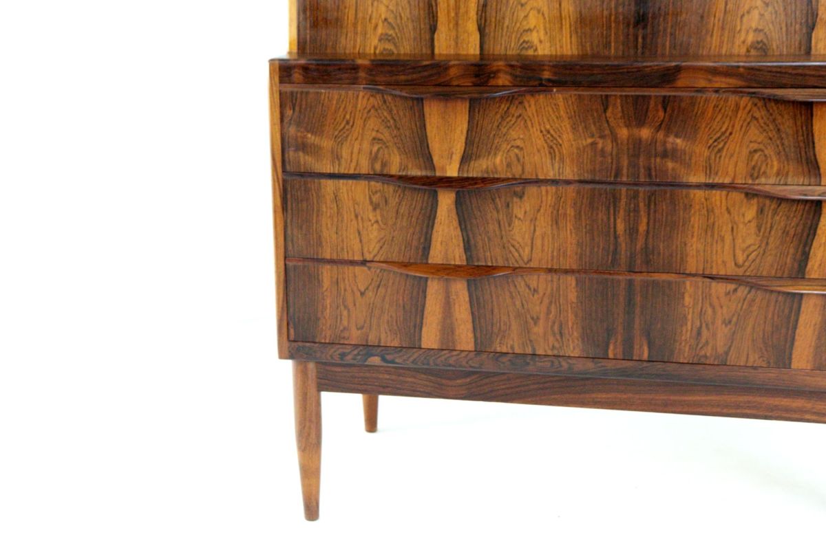 Erling Torvits Voor Klim Møbelfabrik Palissander Secretaire Bureau Kast Vintage Deens image 15
