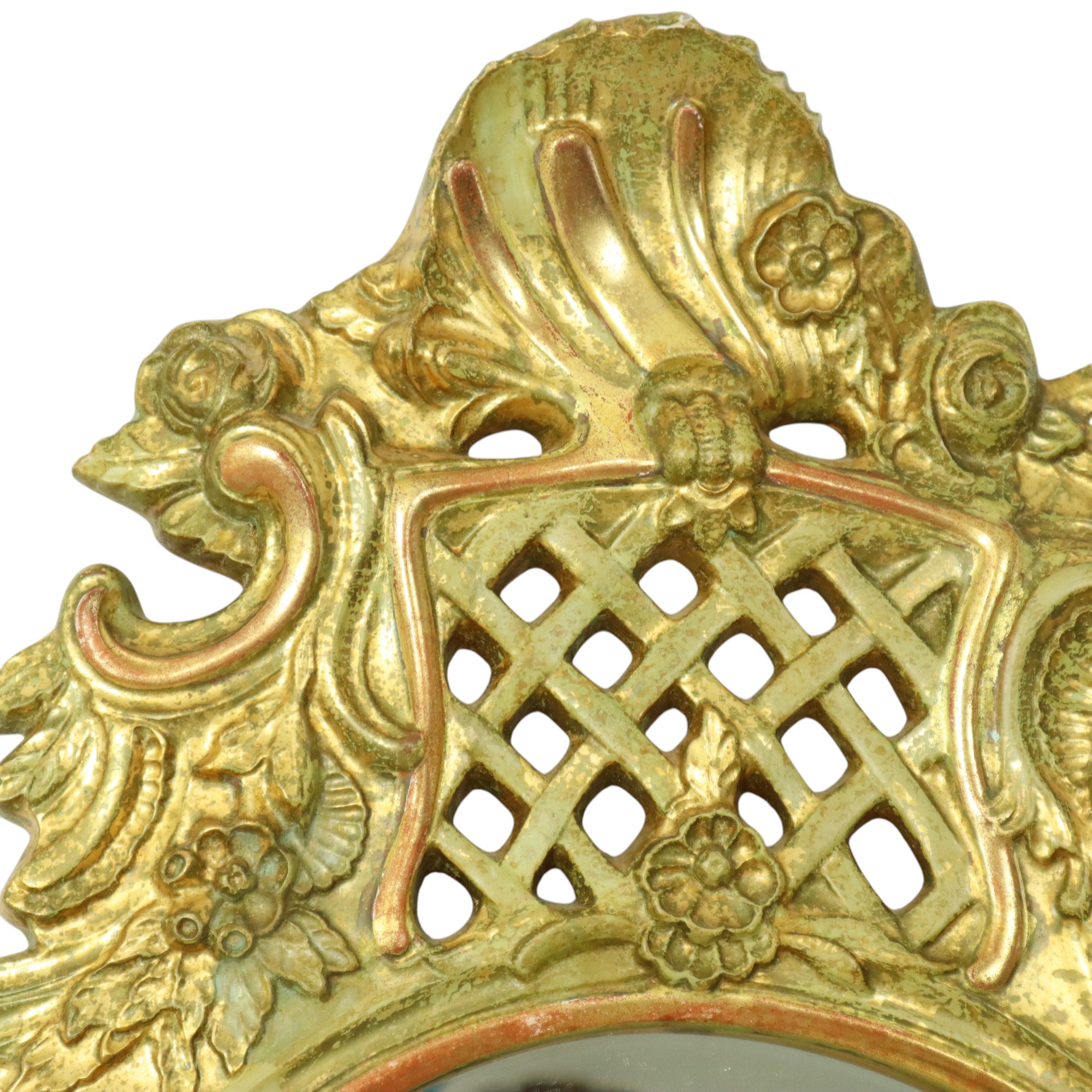 Grote Zweedse Spiegel Bladgoud Verguld Klassiek Rococo Stijl 119cm image 17