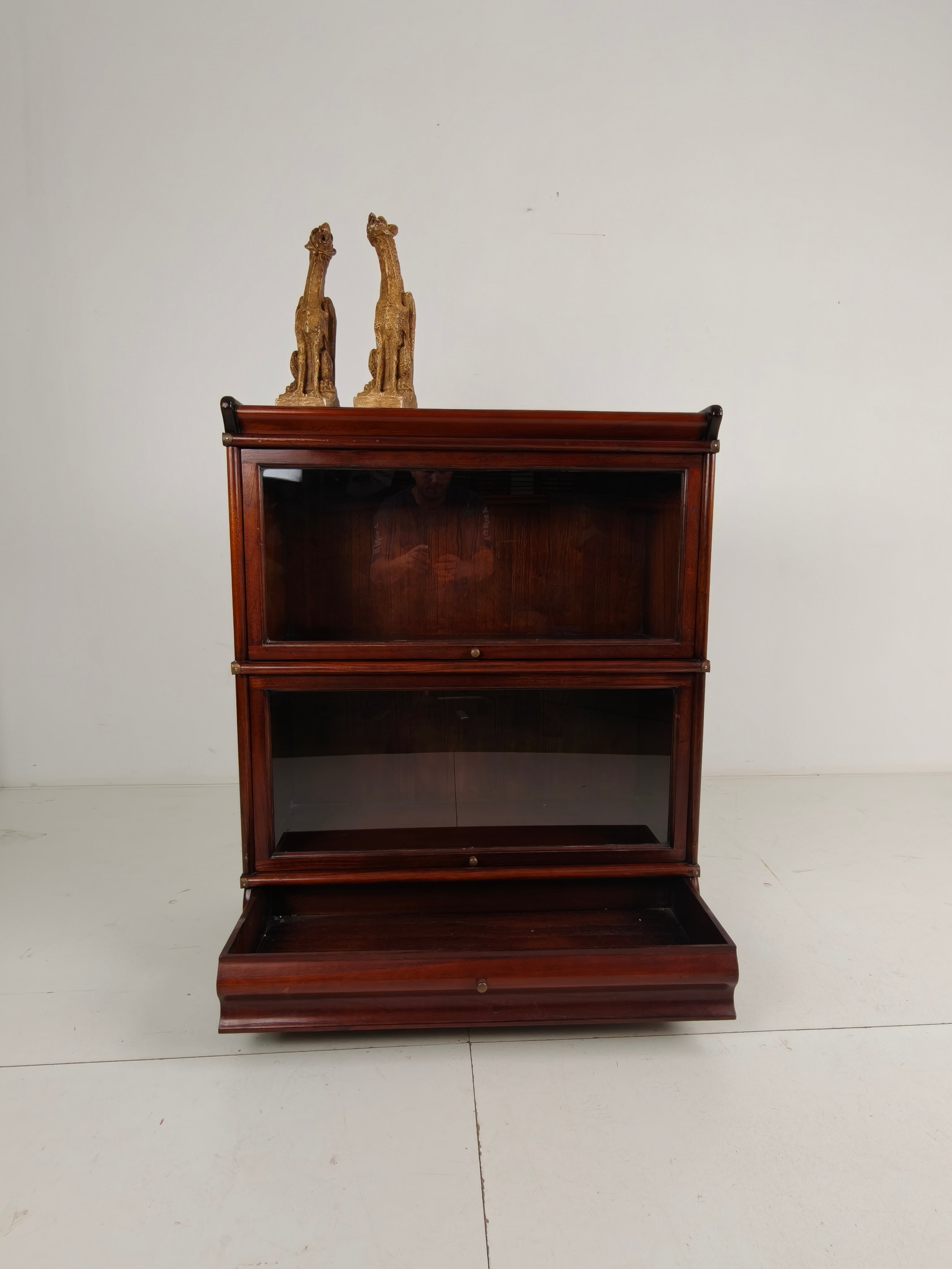 Mahonie Globe-wernicke Modulaire Boekenkast Met Onderladen image 9