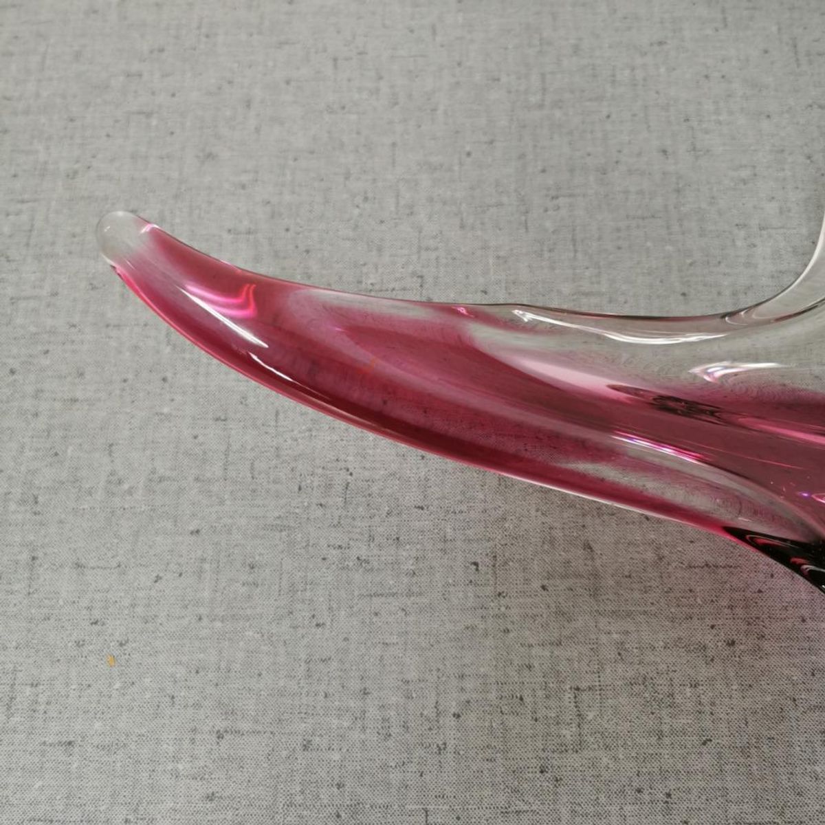 Vintage, Murano Glazen Schaal, Fruitschaal Serveerschaal Gekleurd Glas image 2