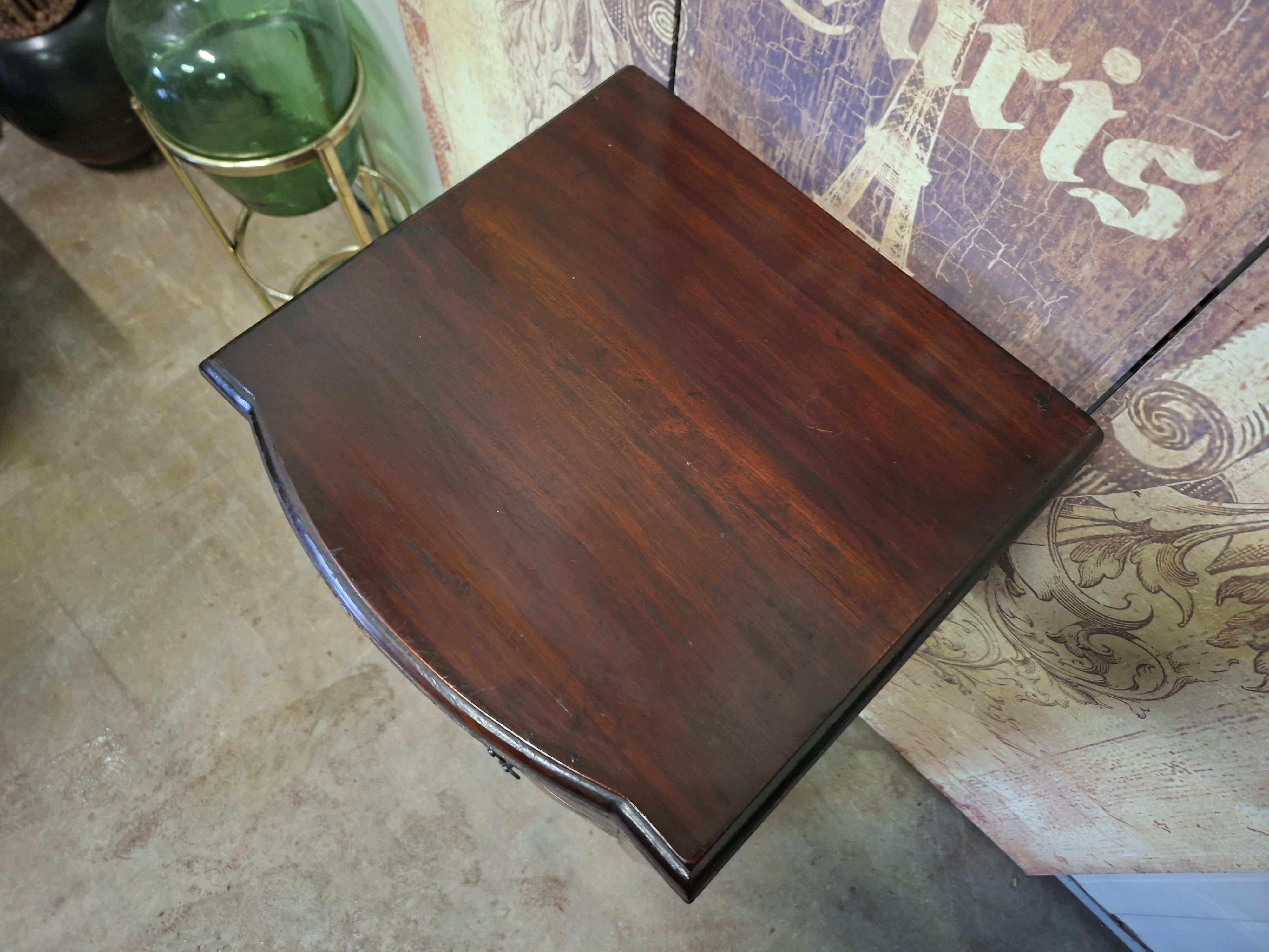 Koloniaal Teakhouten Ladenkast, Apothekerskast, Archiefkast Afm. 41x39cm En 86cm Hoog. image 6