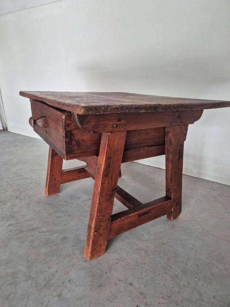 Antieke Rustieke Spaanse Tafel Wabi Sabi Stijl image 9