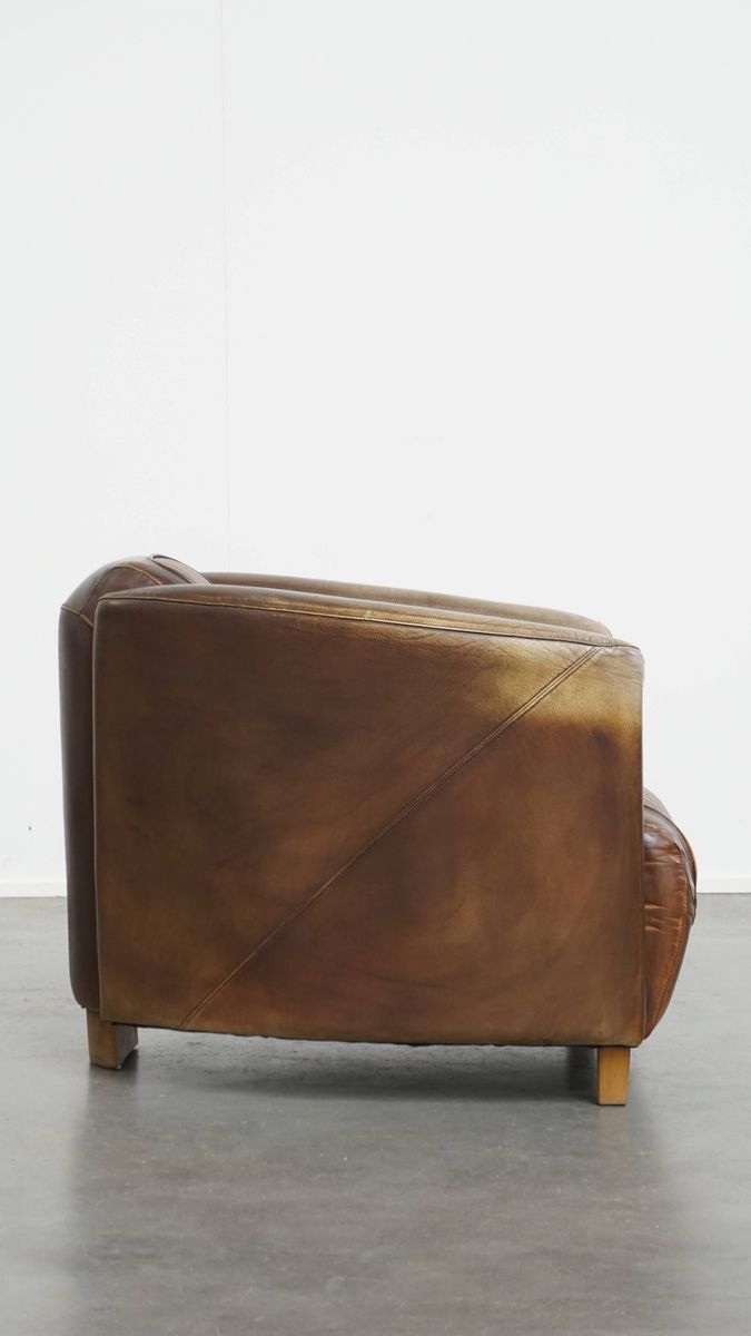 Unieke En Tijdloze, Exclusieve Rundleren Delta Chesterfield Aviator Fauteuil Met Een Mooie Kleure image 3